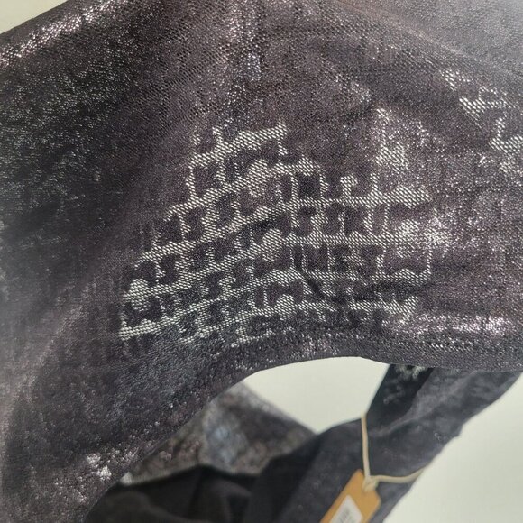 SKIMS Metallic Black Sheer Cheeky Panties Womens Sz 3x Logo Stretch Curvy Sexy - Picture 4 of 8